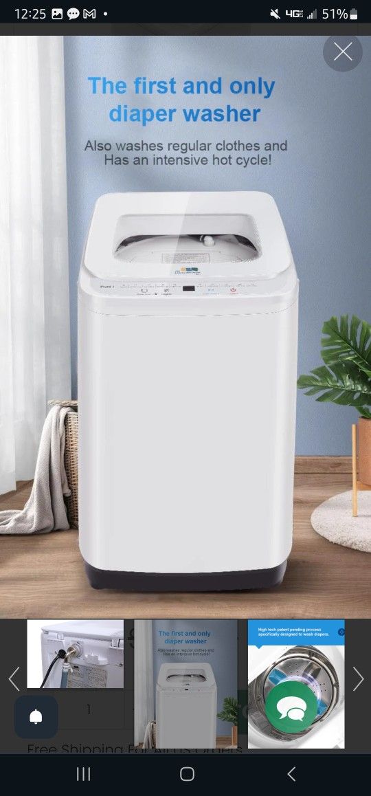 The Laundry Alternative Mini Washing Machine