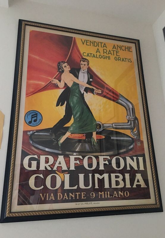 Framed Vintage poster -LARGE piece of art!