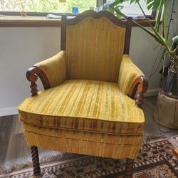 Velvet Vintage Armchair