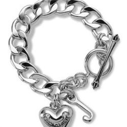 Juicy Couture Silver Starter Charm Bracelet