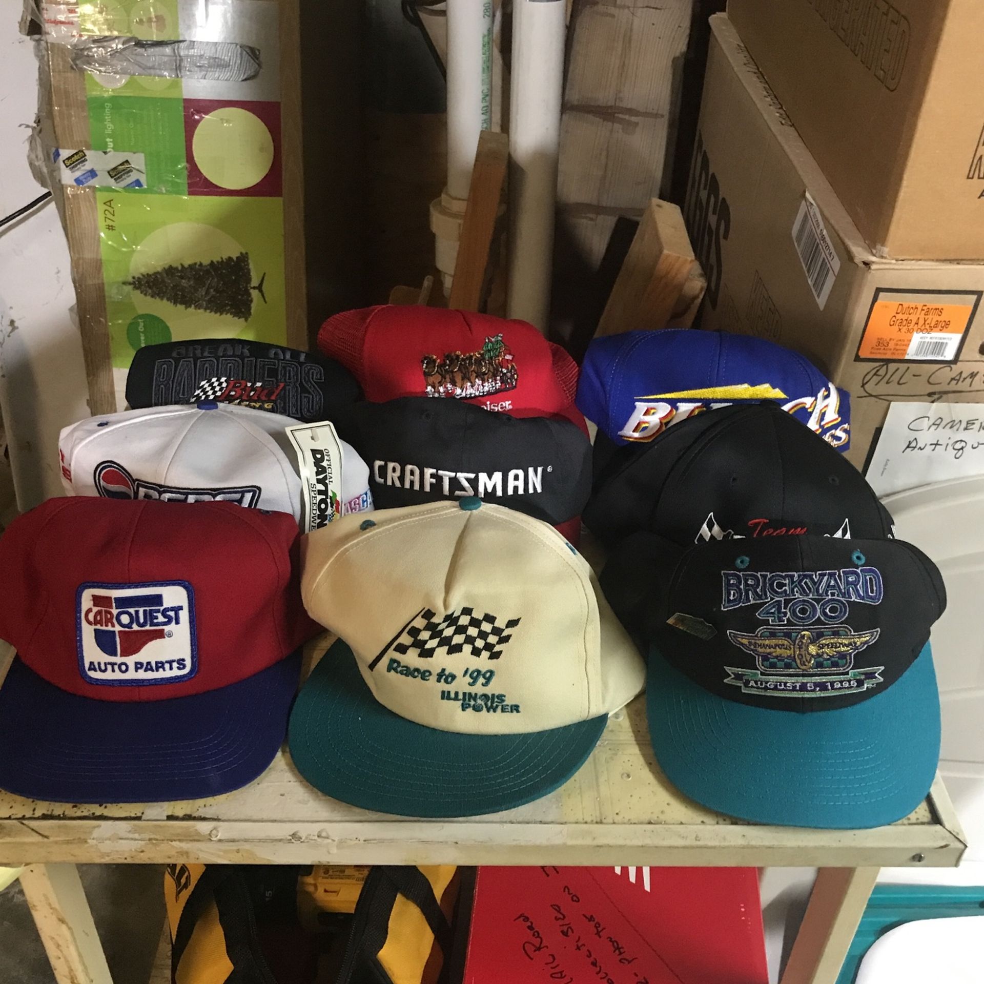 Collector New Ball Caps From Major Racing Events