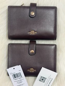 Coach Bifold Wallet in Espresso Smooth Leather