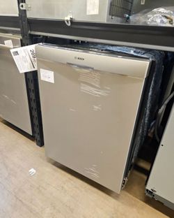 24 inch wide dishwasher Bosch with recessed handle