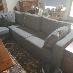 Love Sac Couch For Sale. Blue Gray