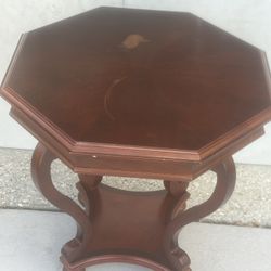 Bombay Company Octagon Accent Table with Drawer Imperfections. Used in good condition with some cosmetic blemishes. These blemishes are in the form of