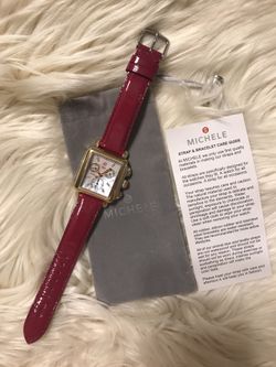 Michele deco diamond watch