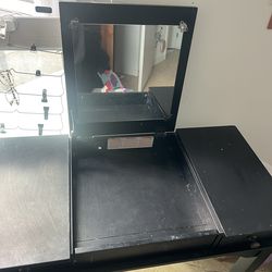 Black Vanity Desk w/ Mirror – $15 (Need Gone ASAP!)
