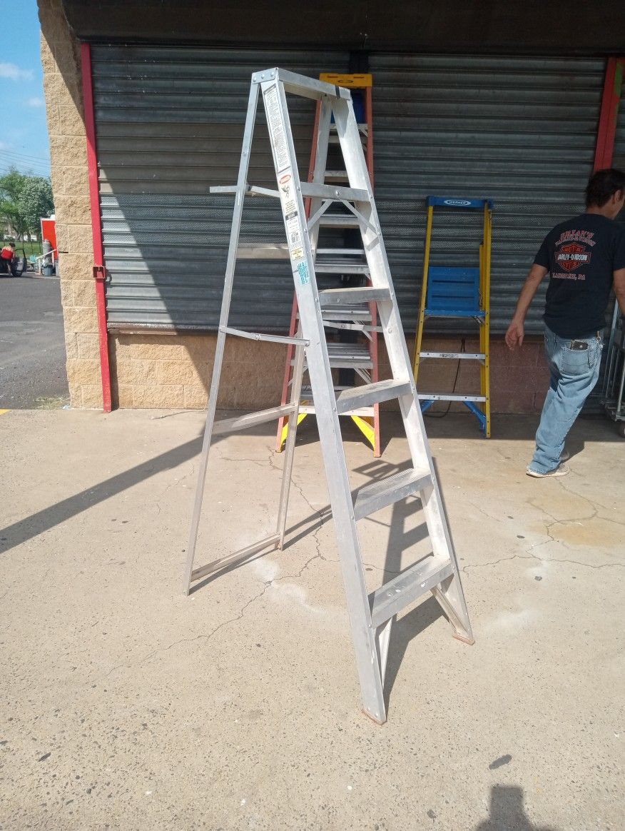 6 ft easy light aluminum ladder 200 cap