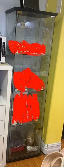Glass display case