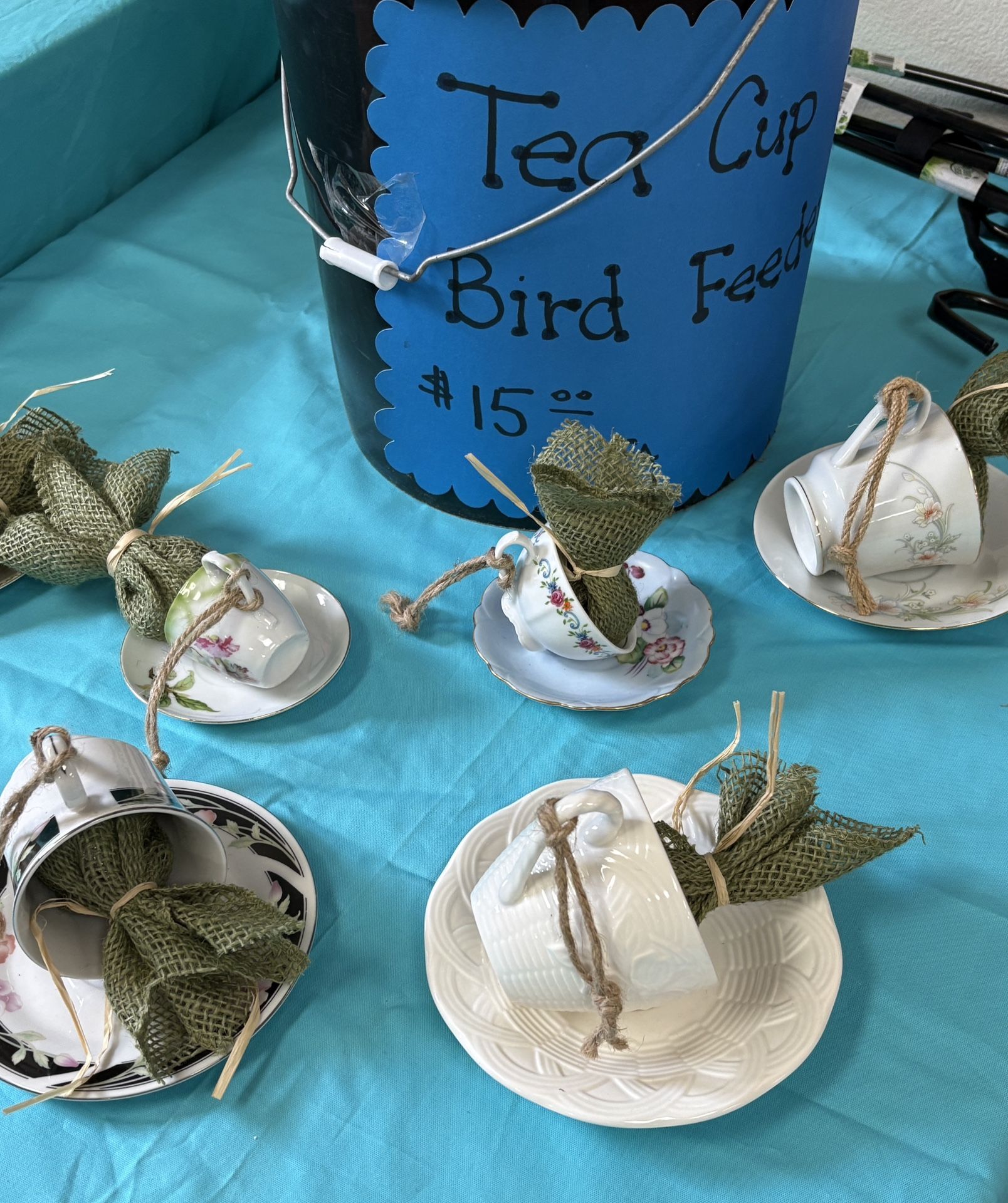 Last Chance….Tea Cup Bird Feeders Price Per Feeder