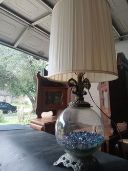 Vintage bowl lamp