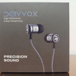 Earbuds Wired with Microphone and Volume Control Mic DEIVVOX - Earphones Extra Bass- in Ear Headphones Noise Isolating - Earbuds