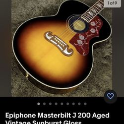 Epiphone Masterbilt J 200 Aged Vintage Sunburst Gloss