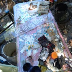 Glass Table I Make.  I  Also have A Small Round Glass Stand.  