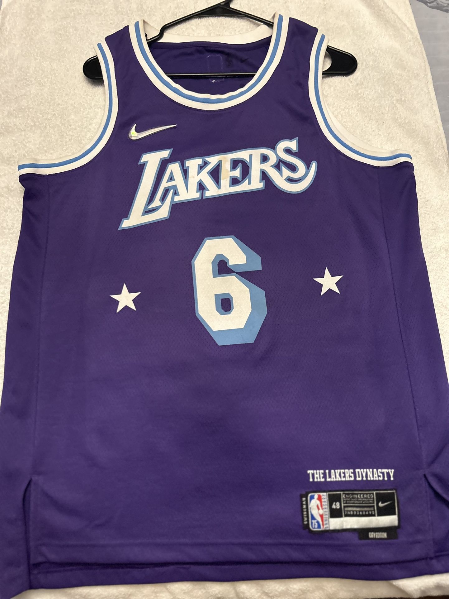 Lebron James , #6, Lakers City Jersey Edition, Nike, SIZE 48 