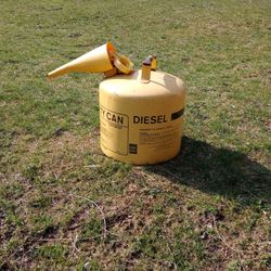 Vintage Diesel Metal Gas Can