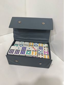VINTAGE DOUBLE 9 DOMINOES BY PAVILION