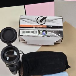 80x100 Monocular Telescope w/ Case & Cleaning Cloth – Bird Watching