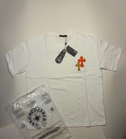 White chrome heart t-shirt