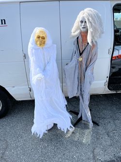 Mother in law and daughter HA HA Halloween figures both for