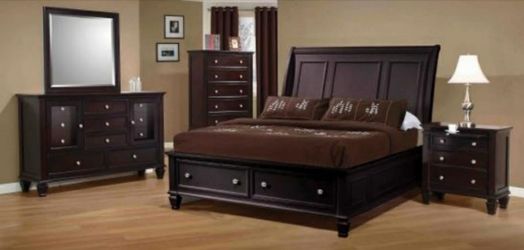 Sandy beach storage bed set