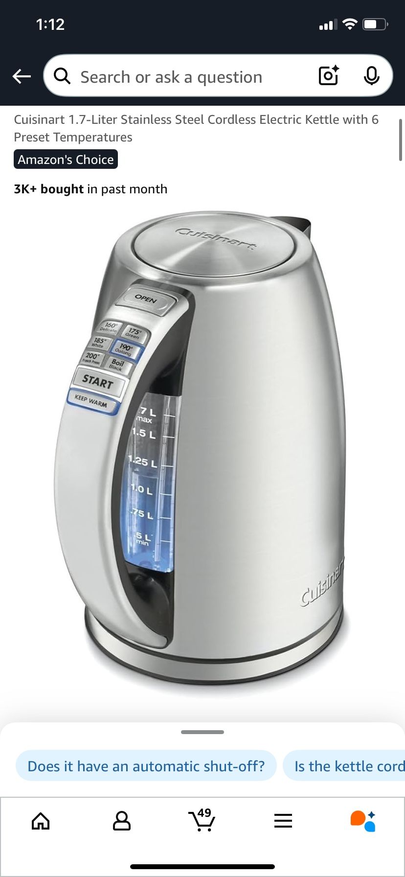 Kettle $100 Value Selling It For $70