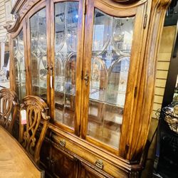 AICO By Michael Amini OAK ROYALE CHINA CABINET