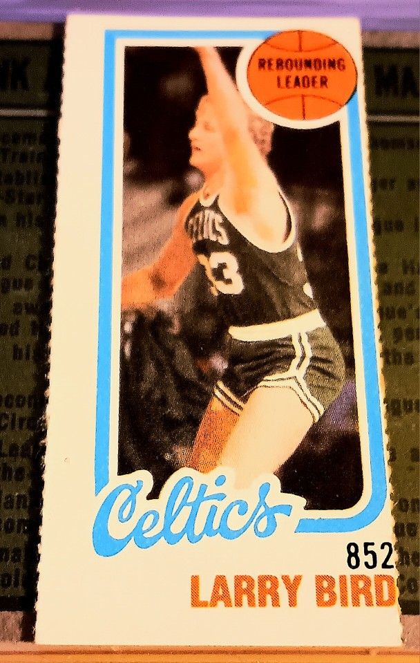 1980 REBOUND ROOKIE LEADERS LARRY BIRD