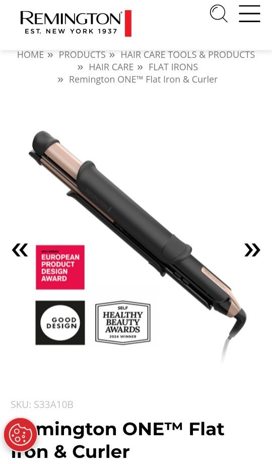 Remington Flat Iron And Curler