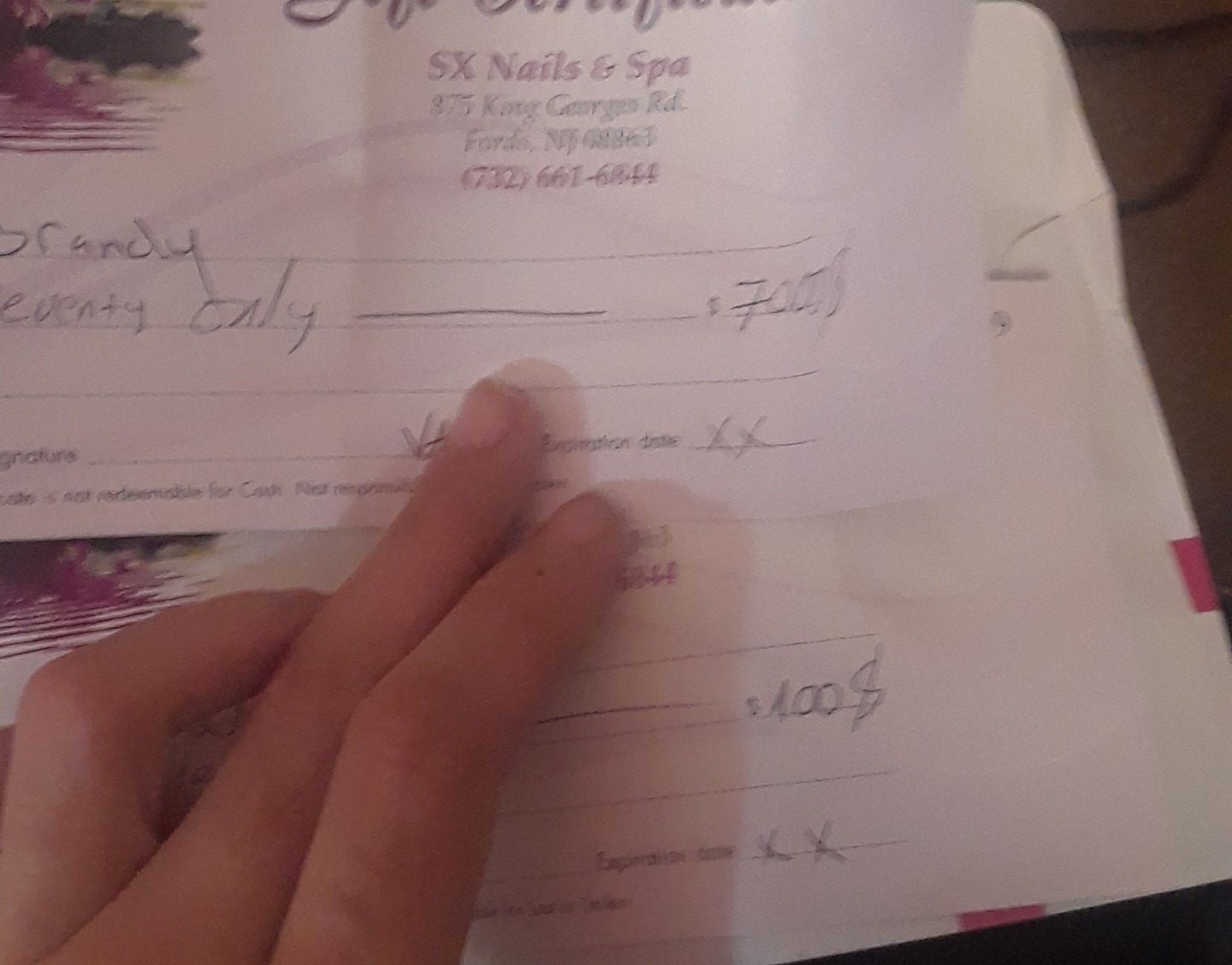 SX nails and spa fords nj