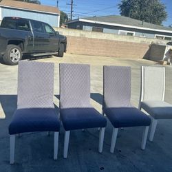 Set Of 6 Brand New Chairs With Water Proof Covers Included $135 For All 6 Firm 