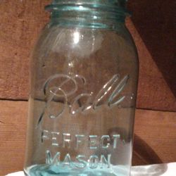 Antique Blue Ball Perfect Mason Jar