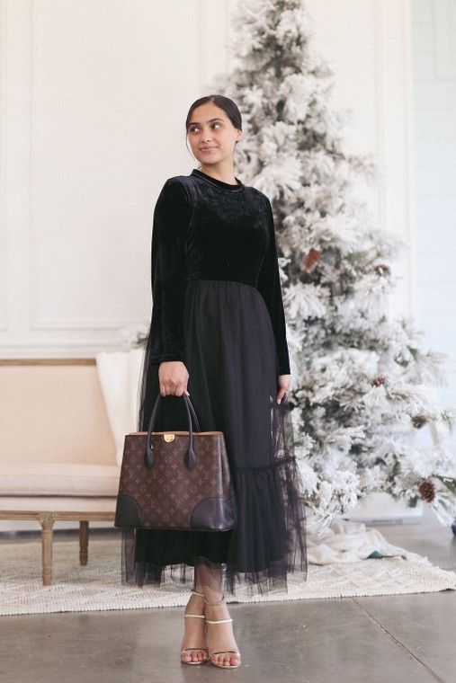Velvet Black Dress
