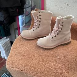 Pink Timberlands