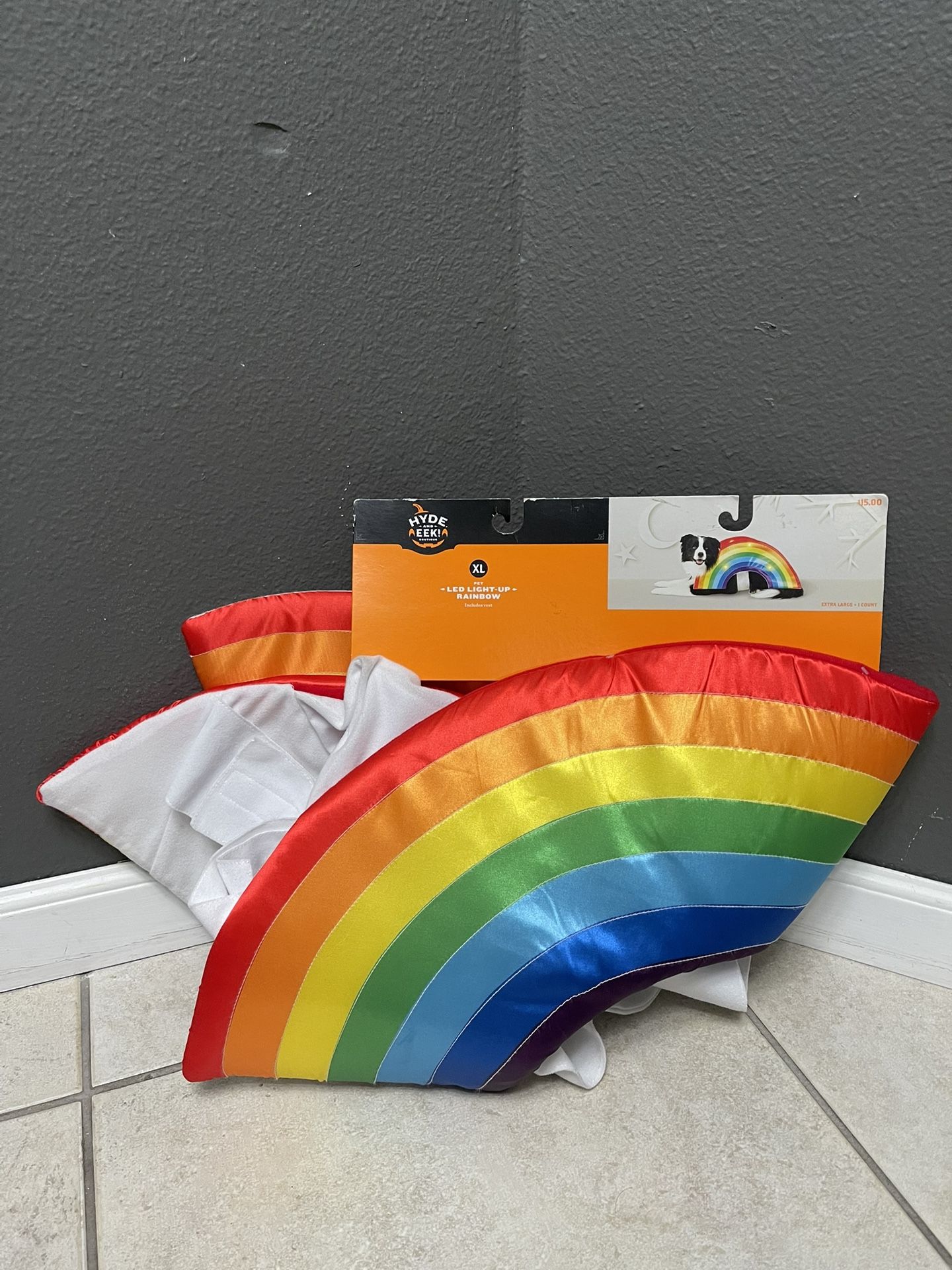 Dogs Rainbow Costume LED Light Up