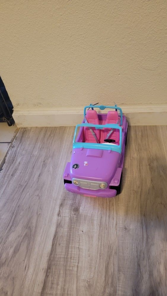 Barbie Jeep Convertible - Pink & Purple Doll Car