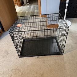Medium Dog Crate – Foldable Metal Kennel (30”)