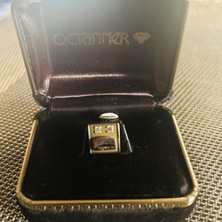 Octanner  14 Kt   2 Authentic Diamond  Bendix Corp. Give For Service 