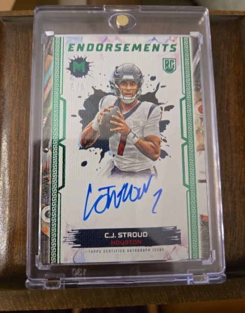 2024 Cj Stroud Topps Motif Rookie Endorsement Auto Card /8