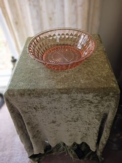 Pink Depression Glass Bowl