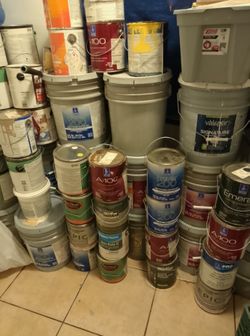 Paint multiple kind of paint I have mostly white paint for house