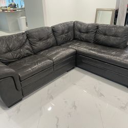 Leather Sectional
