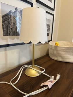 White/gold Small Table Lamp
