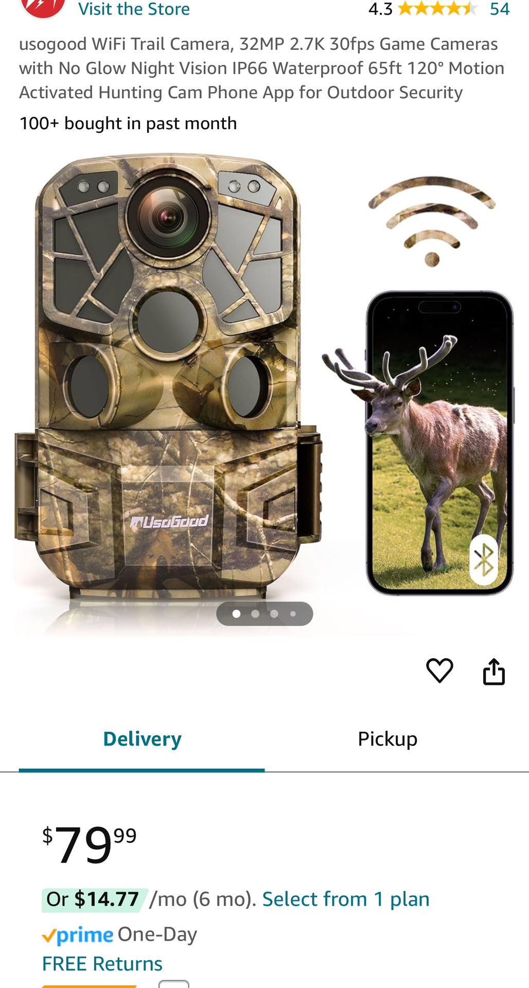 Usogood Trail Camera *New