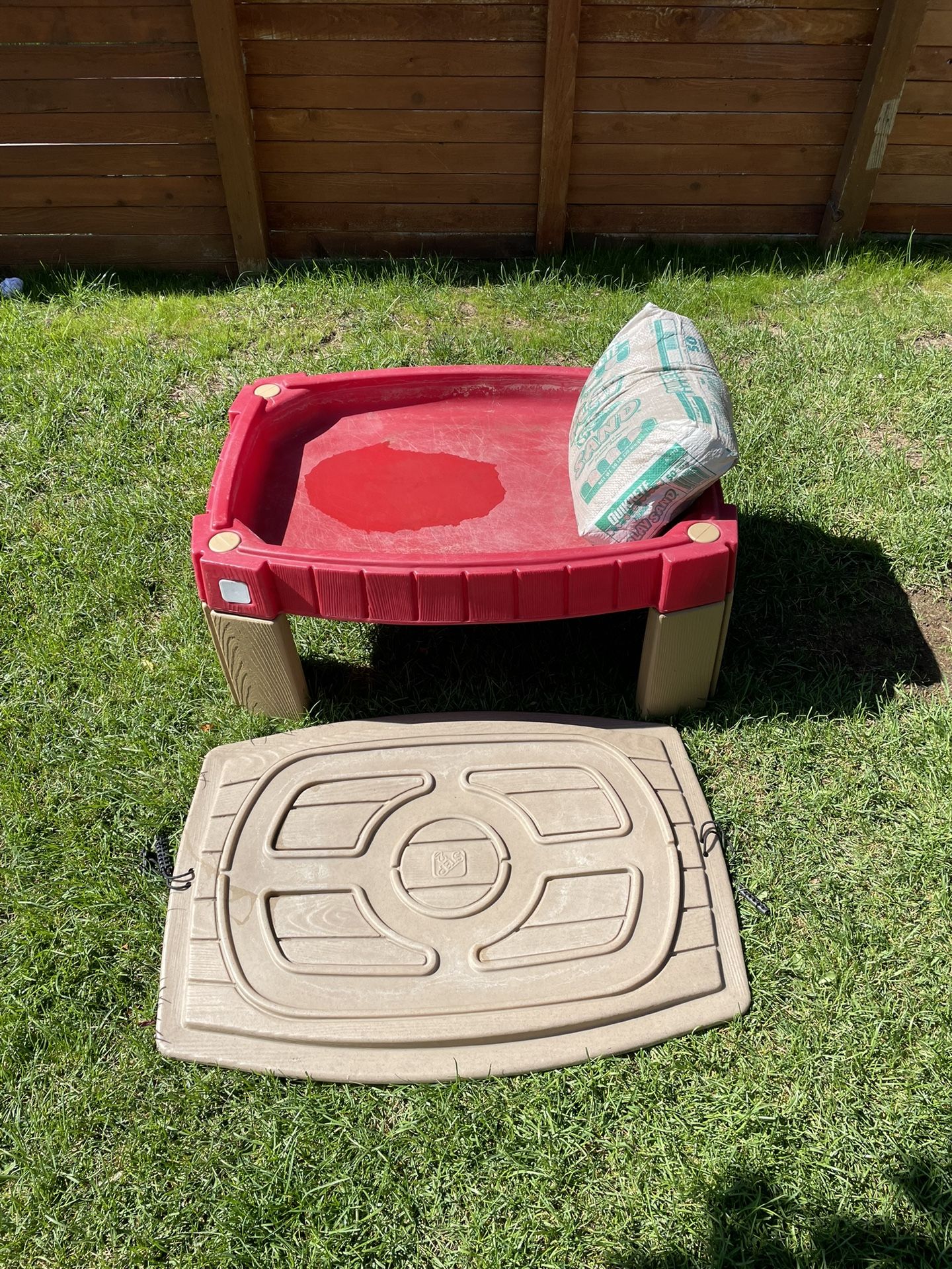 Kids Playful Sand Table with back of sand