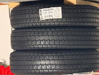 3 New Trailer Tires ST205/75D14 Load Range C