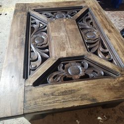 Solid wood coffee table
