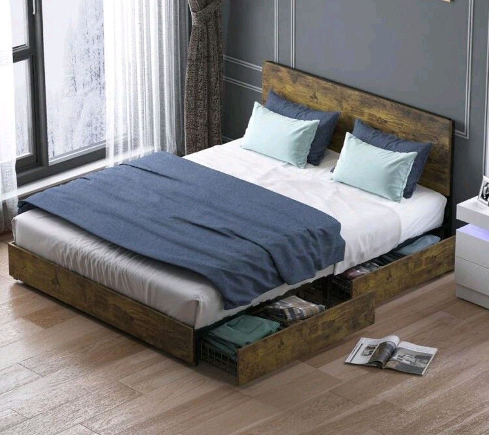 King Bed Frame With Storage