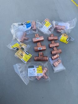 Viega ProPress Copper Tee Fittings Mixed Lot