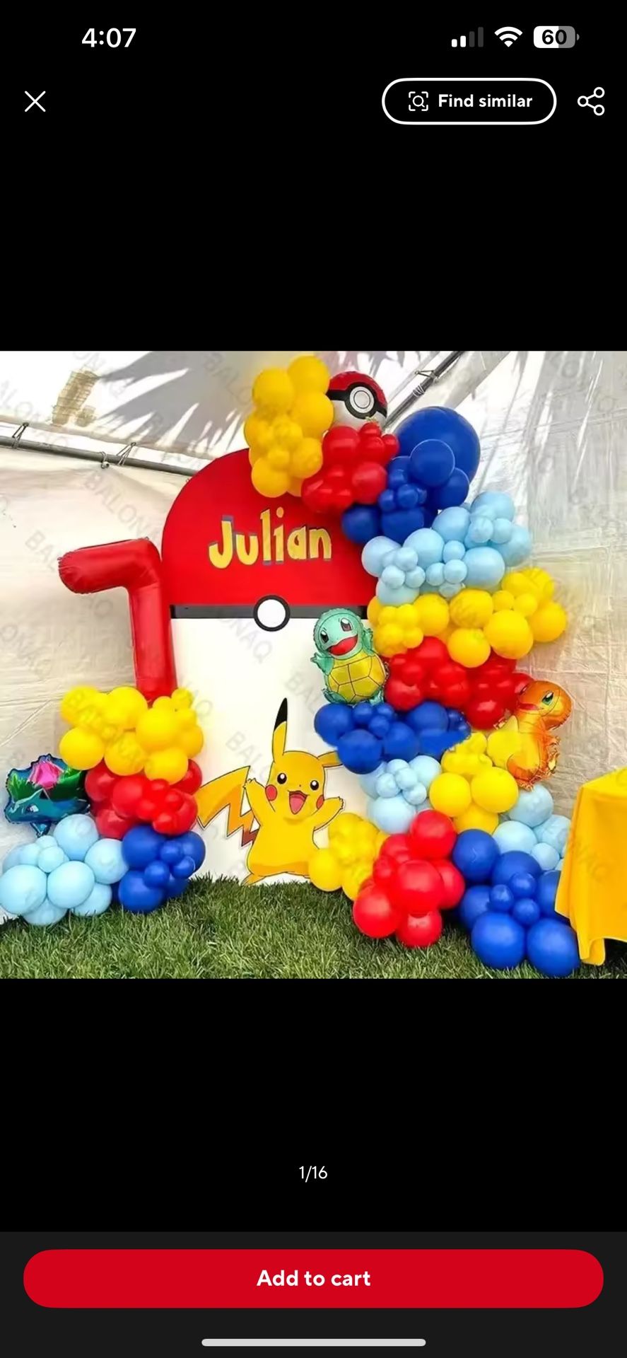 Pokemon Birthday Supplies